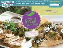 Tablet Screenshot of pappasitos.com